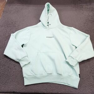 Sonneti Hoodie Mens Large Green Pullover Fleece Vidaure Back Graphic Sweatshirt